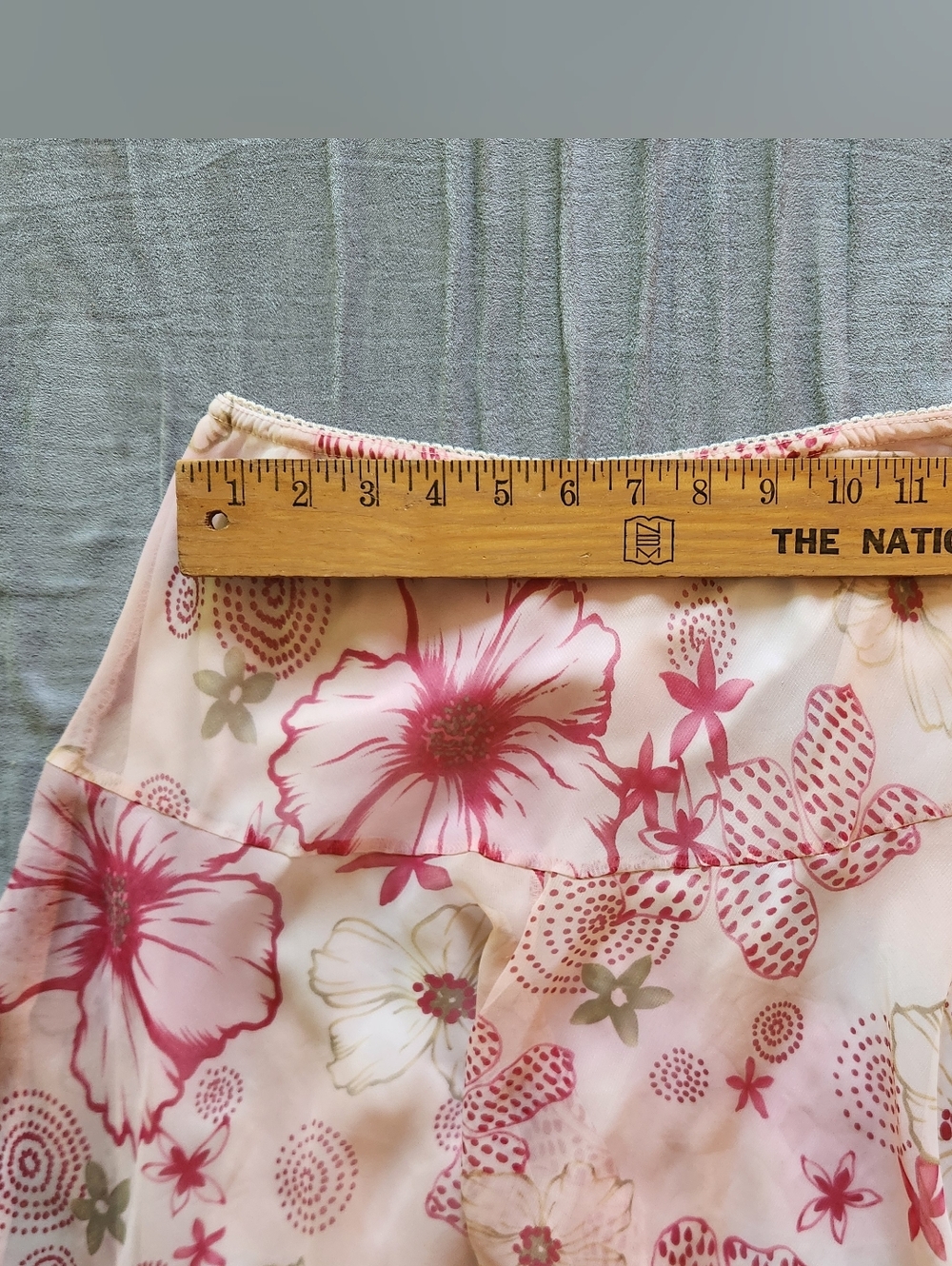 Fairy Pink Floral Handkerchief Hem Skirt Pink Flower Faerie Faery Y2K Romantic - Picture 4 of 6